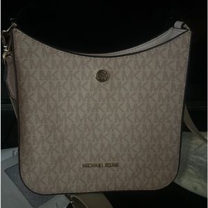 Pink and white Michael Kors